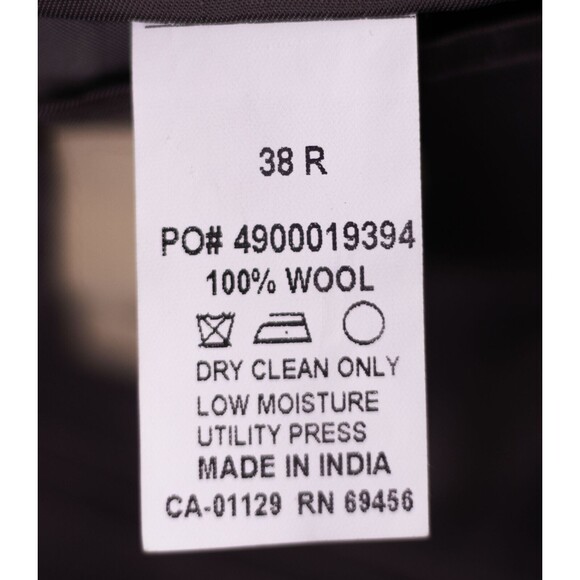 JOE JOSEPH ABBOUD Blazer Black Jacket 100% Wool Sport coat 38 Regular - Picture 9 of 11